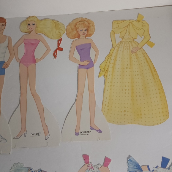 Vintage 1987 Jewel Secrets Barbie Paper Doll Mattel - Picture 3 of 10